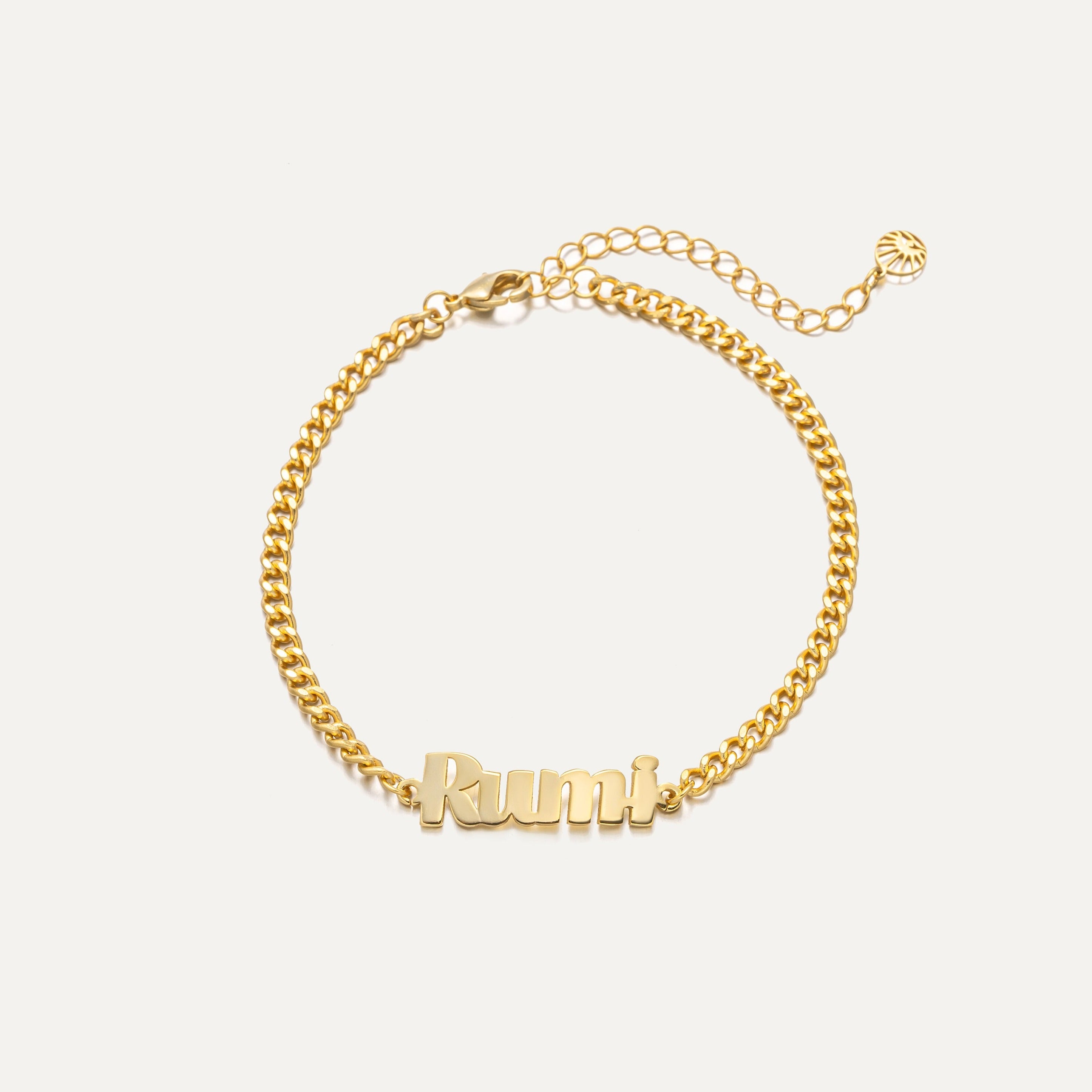 Personalized Name Bracelet in Curb Chain