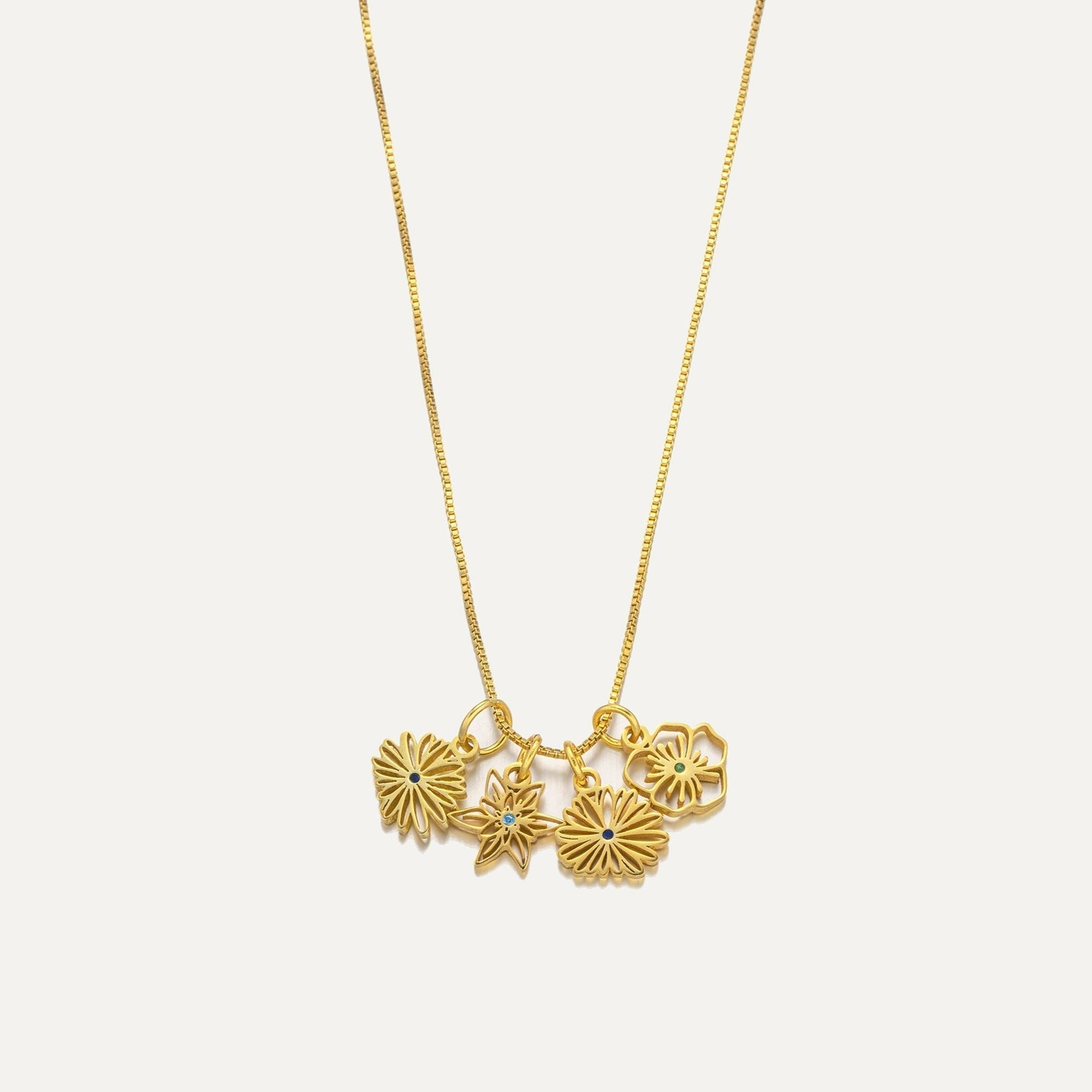 Birth Flower Necklace featured in Bloom with Meaning: Personalized Birth Flower Jewelry for Every Moment
