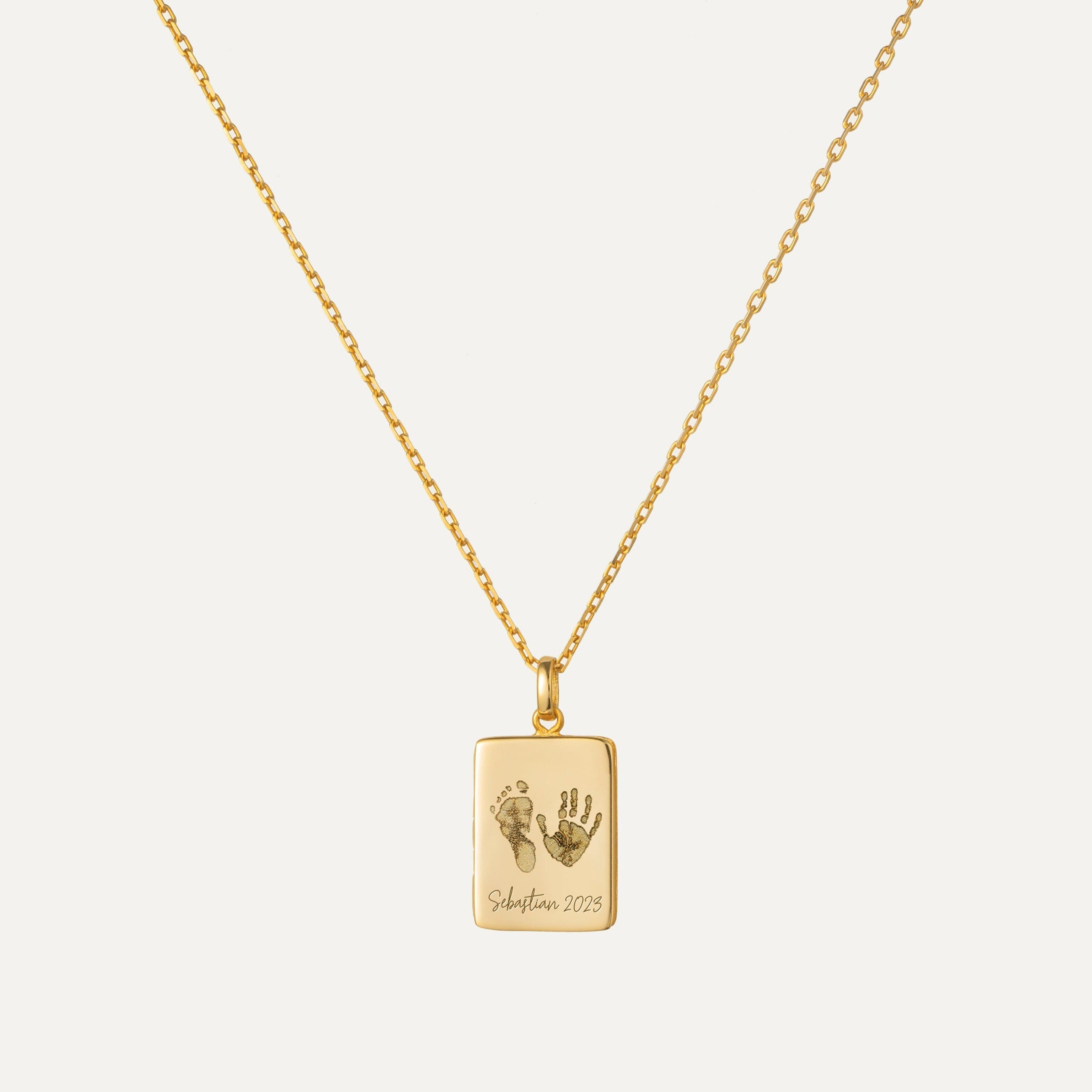 Custom New Born Book Photo Locket Necklace featured in Push Present Jewelry for New Moms