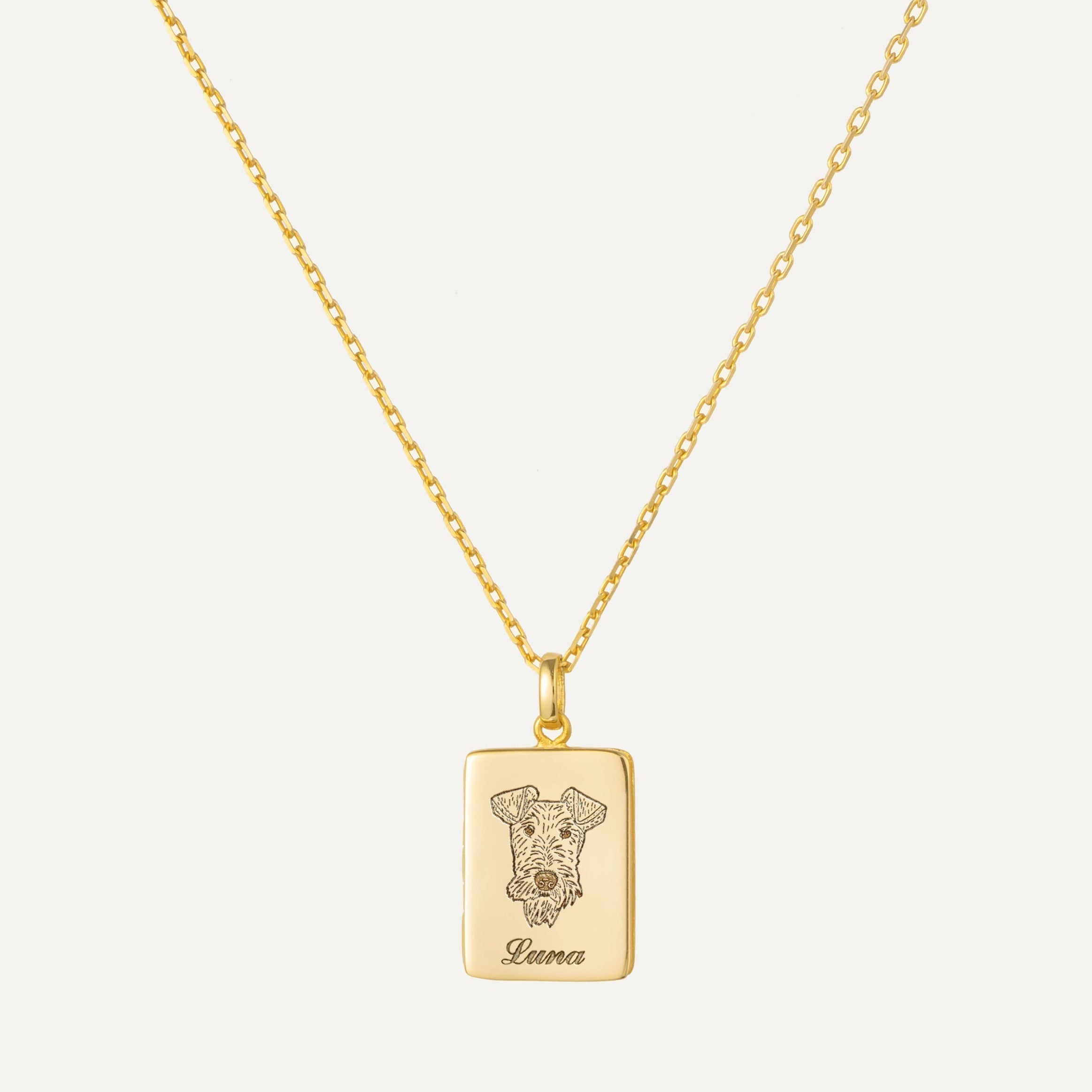 Custom Pet Portrait Book Photo Locket Necklace featured in Pet Jewelry for Special Occasions