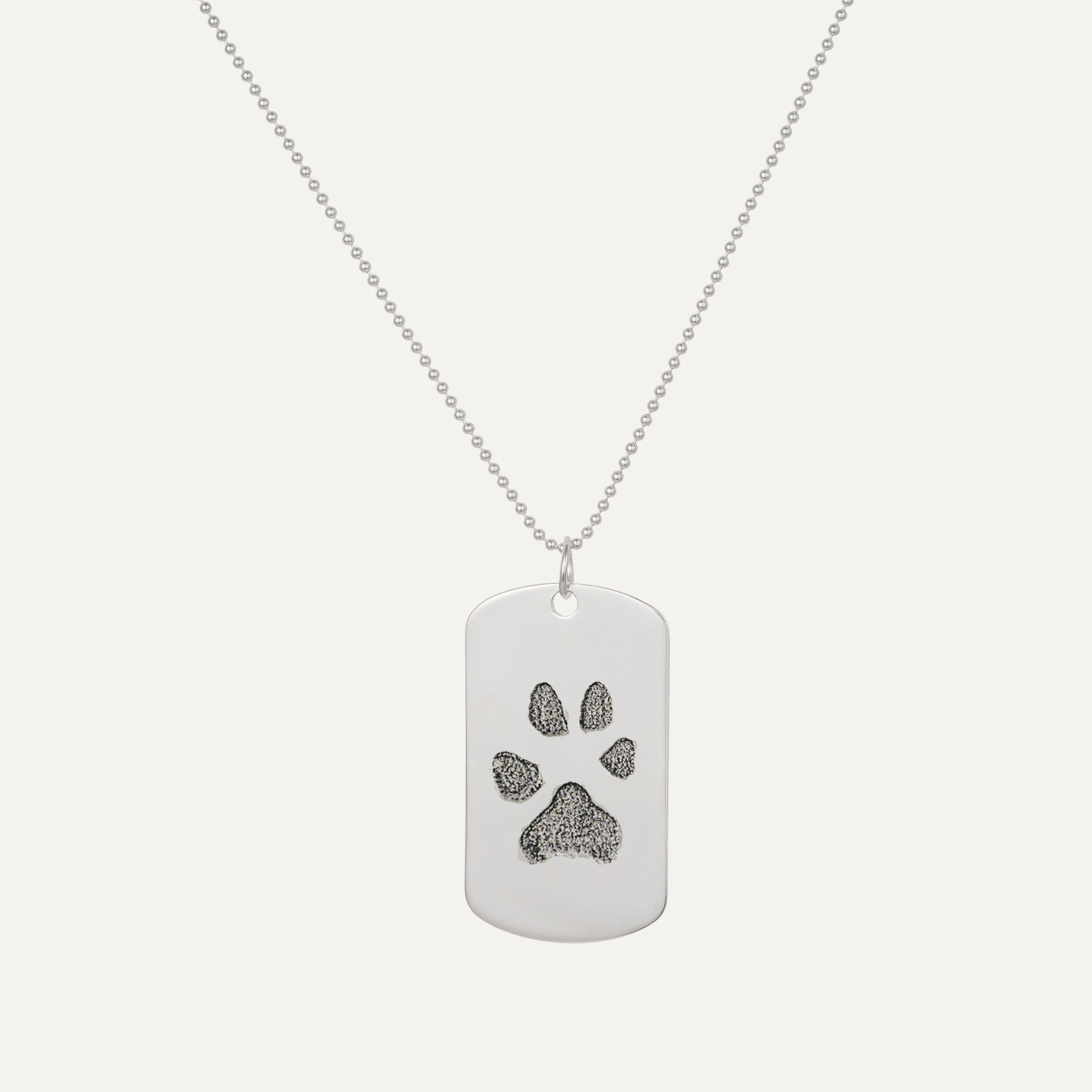 Dog Tag Necklace featured in Trend Spotlight: Customizable Pet Jewelry with QR Code Tags