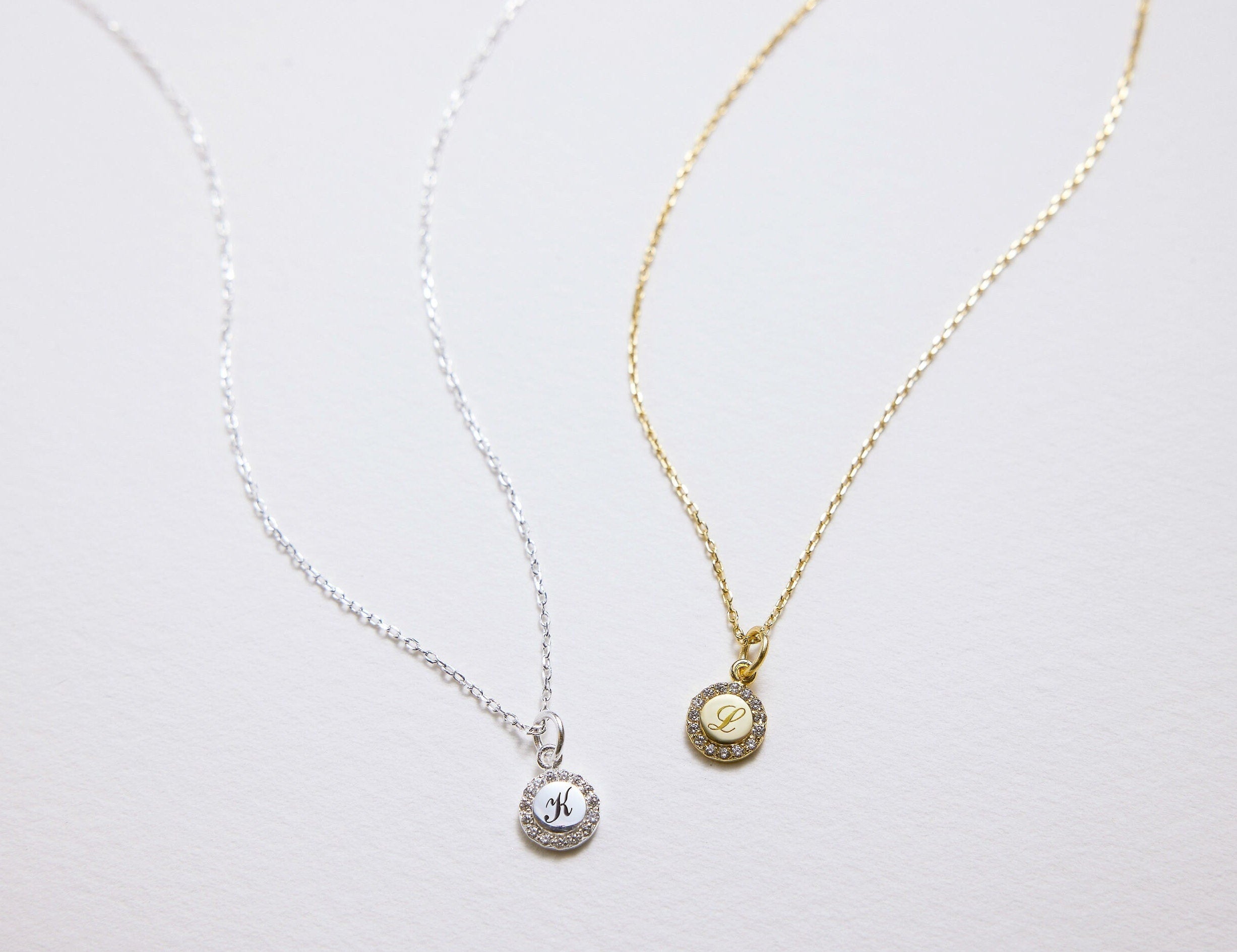 Circle Initial Necklace featured in 10 Detailed FAQs about Initial Necklaces