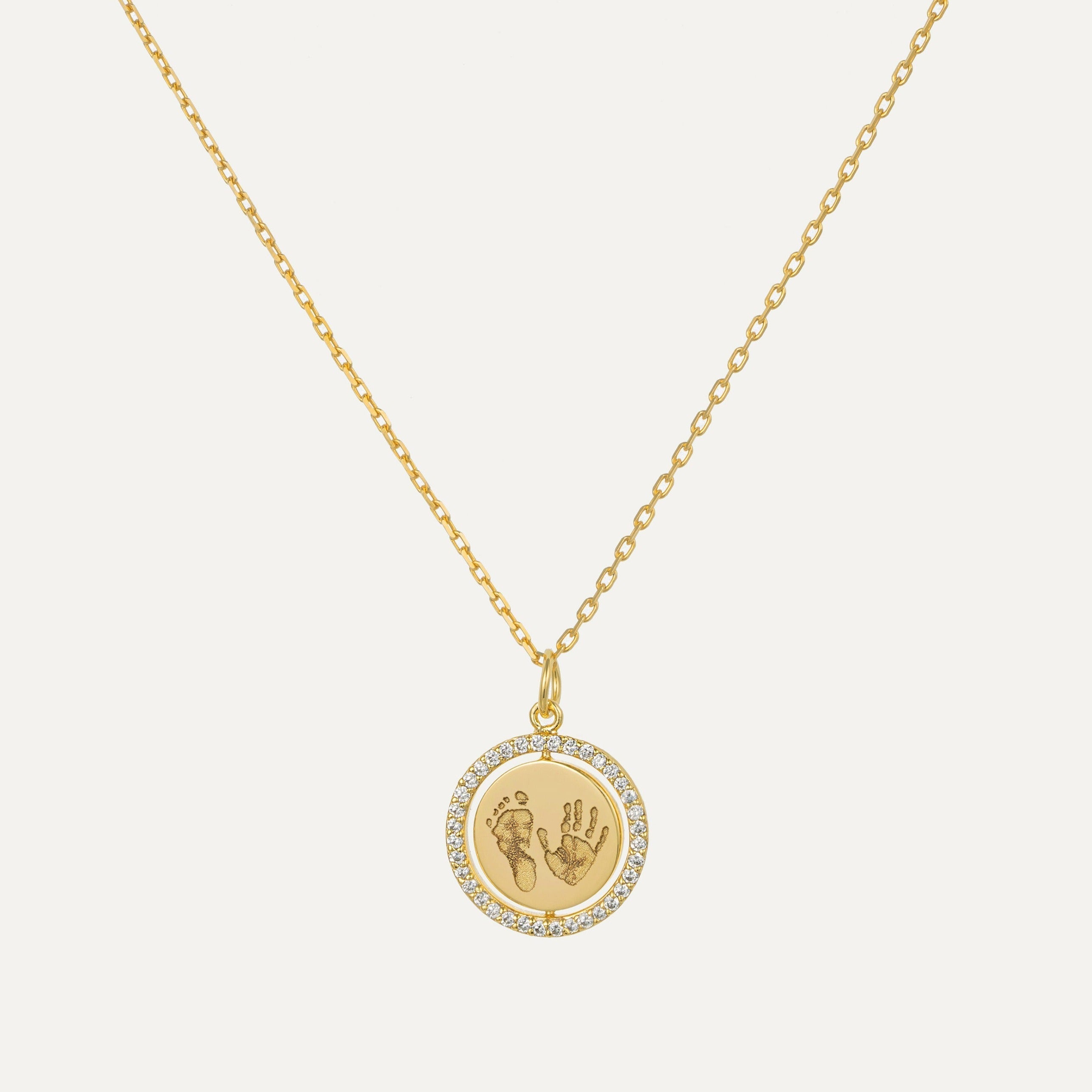 Custom Engraving Spinner Necklace featured in Roman Numeral Necklace: Dates That Matter