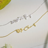 Birth Flower Name Necklace