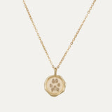 Pet Paw Print Seal Wax Necklace