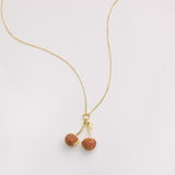 Pavé Cherry Necklace - Dainty Diamond Pendant