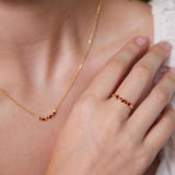 Birthstone Cluster Ring – Custom Gemstone Ring | Dainty Birthstone Jewelry Gift