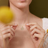 Mother Of Pearl Locket - Northern Star Engraved Photo Locket Necklace