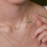 Birthstone Necklace - Personalized Sterling Silver Jewelry