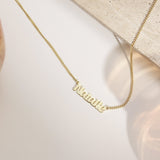 Custom Name Necklace with Bold Curb Chain