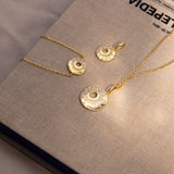 Diamond Moon Sun Star Necklace