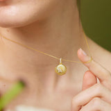 Round Pavé Initial Locket - Personalized Photo Necklace