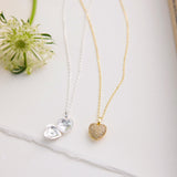 Pavé Heart Locket Necklace