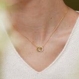 Custom Infinity Necklace - Interlocking Circles Necklace