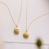 Custom Pavé Initial Photo Locket Necklace