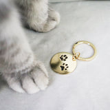 Custom Paw Print Keychain