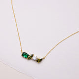 Custom 4 Birthstone Necklace - Family Birthstone Jewelry