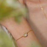 Pavé Paw Bracelet - Pet Paw Charm Bracelet