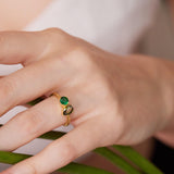 Custom Toi et Moi Duo Birthstone Ring