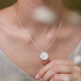 Northern Start and Moon Locket – Engraved Photo Locket