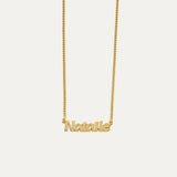 Custom Name Necklace with Bold Curb Chain