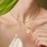 Custom Sunburst Initial Letter Necklace