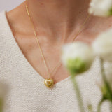 Pavé Sunburst Heart Locket Necklace – Personalized Photo Keepsake