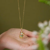 Lucky Cat Pendant - Maneki Neko Necklace