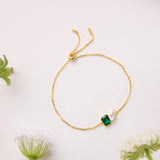 Custom Toi et Moi Duo Birthstone Bracelet