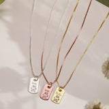 Paw Print Tag Necklace