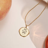 Seal Wax Paw Print Necklace