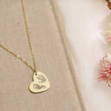 Footprint Heart Necklace