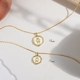 Actual Pet Paw Print Seal Wax Necklace