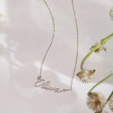 Pavé Handwriting Necklace