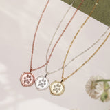 Pet Paw Print Seal Wax Necklace