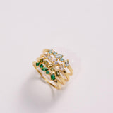 Birthstone Cluster Ring – Custom Gemstone Ring | Dainty Birthstone Jewelry Gift