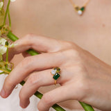 Custom 3 Birthstone Ring- Personalized Family Ring