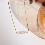 Custom Pavé Name Necklace