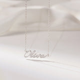 Pavé Handwriting Necklace