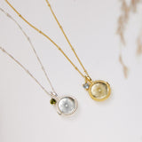 Sunburst Locket Necklace