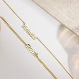 Custom Name Necklace with Bold Curb Chain