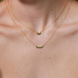 Marquise Birthstone Necklace – Personalized Flower Petal Necklace