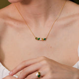 Custom 5 Birthstone Necklace - Family Birthstone Jewelry