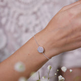 Round Pavé Photo Locket Bracelet – Personalized Keepsake Jewelry