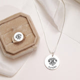 Custom Pet Paw Print Signet Ring