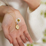 Initial Engraved Locket Necklace – Personalized Bridal Keepsake