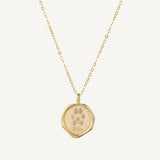 Actual Pet Paw Print Seal Wax Necklace-Jewelry > Necklaces > Pendant Necklaces-EcoPhilia