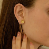 April Daisy Birth Flower Earring-daisy earring studs-EcoPhilia