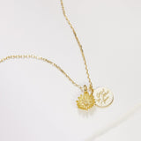 April Daisy Birth Flower Necklace-April birth flower gifts-EcoPhilia