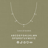 Asymmetrical Letter Necklace-Asymmetrical Letter Necklace-EcoPhilia